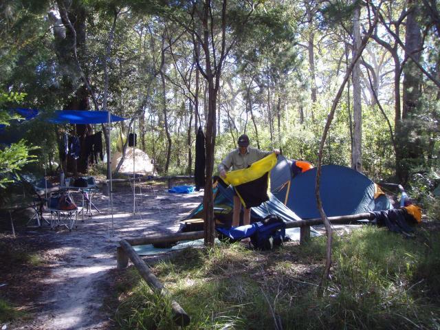Campsite 4, Noosa River,  Great Sandy National Park, Cooloola, 19 July 2008