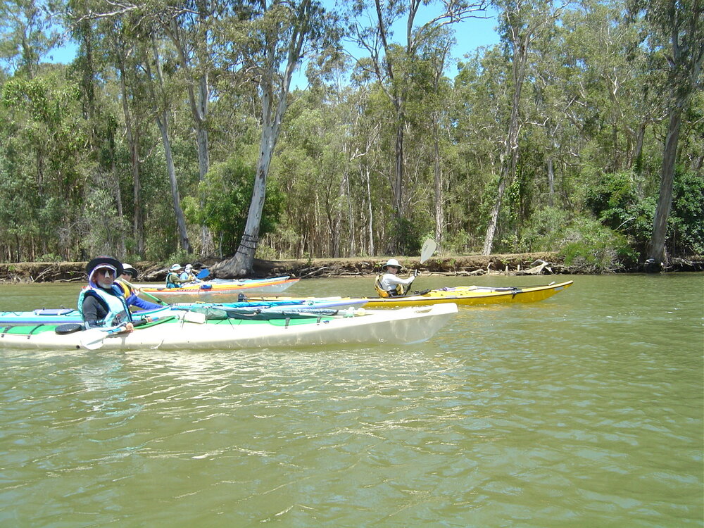 Kayakers, Noosa River, 1 November 2003