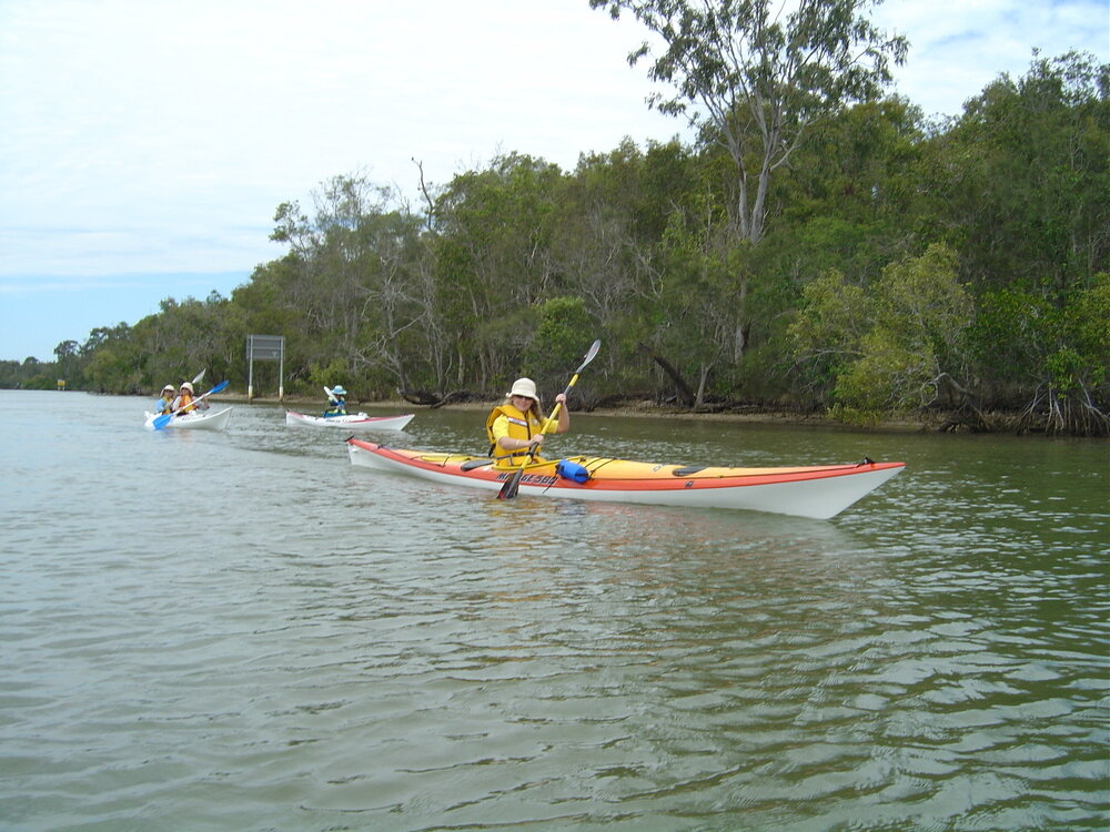 Kayakers, Noosa River, Tewantin, 1 November 2003