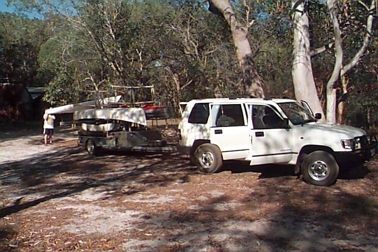 Preparing for home,  Harry's Hut, Como, October 2001