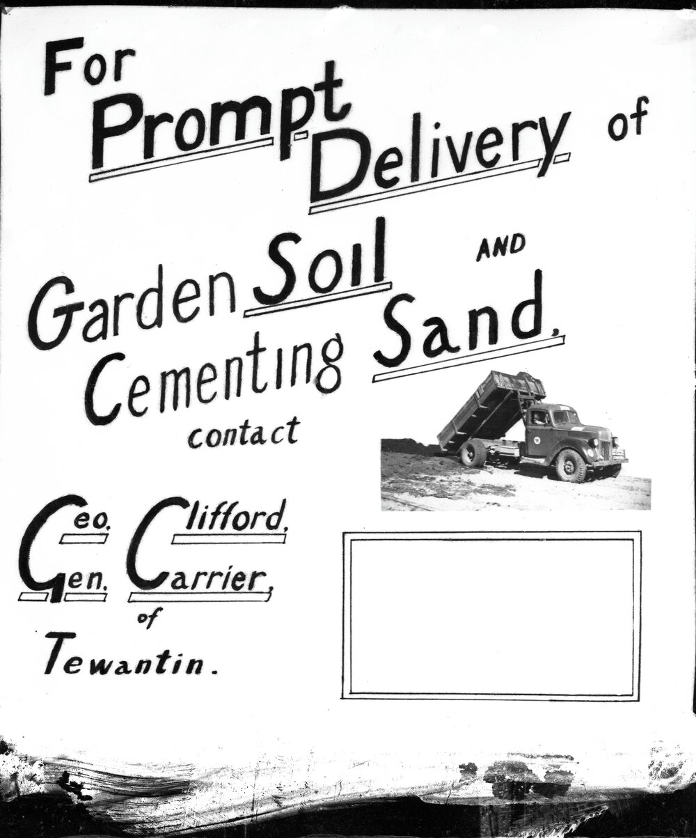 Advertisement, George Clifford, General Carrier, Tewantin, November 1947