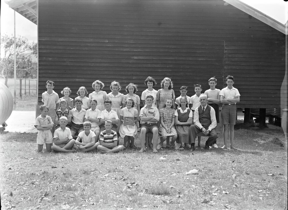 Class Photo, Grades 5-7 , Tewantin State School, Tewantin, 1950