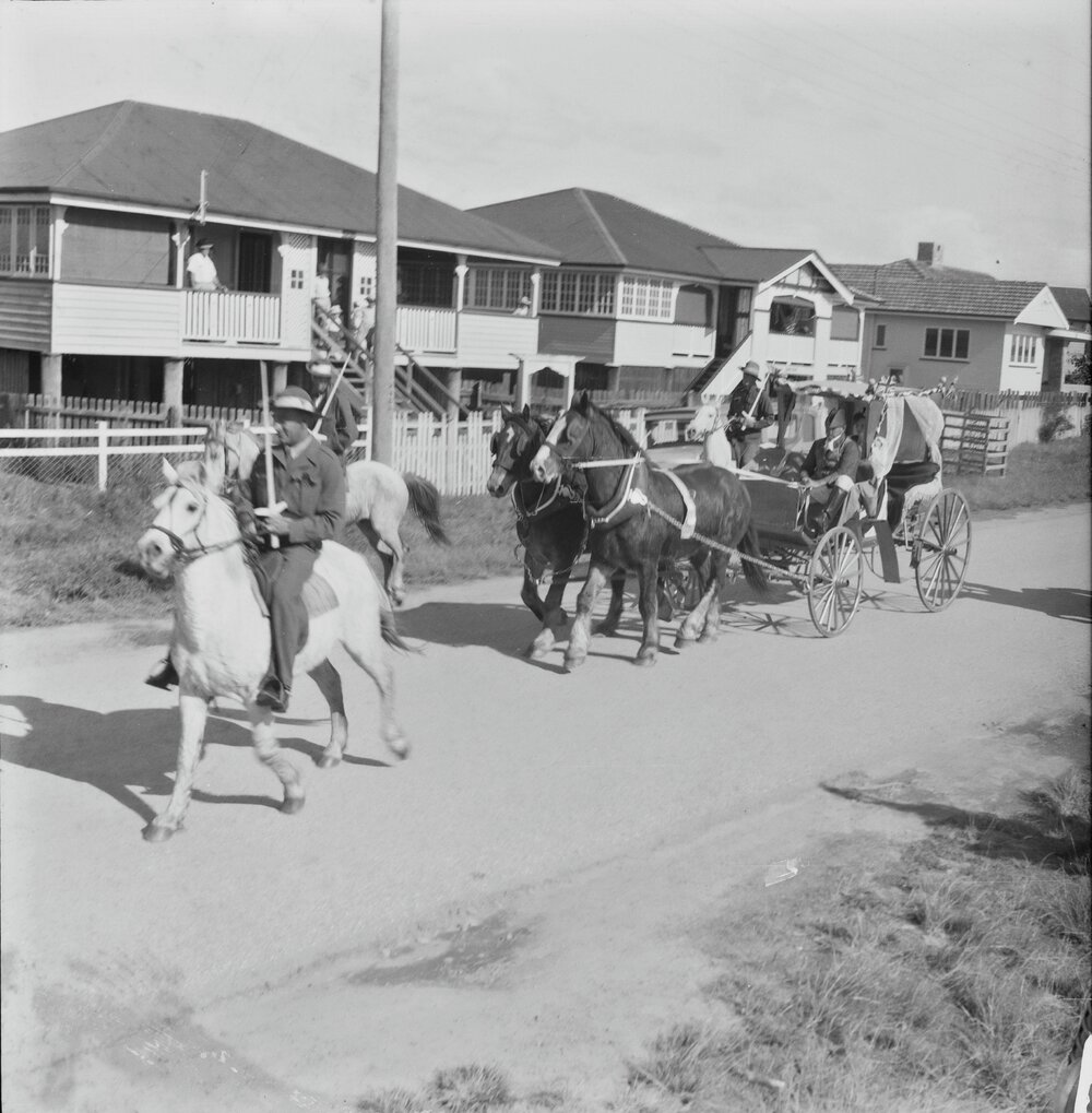 Participants, Coronation Day Parade, Gooloi Street, June 1953