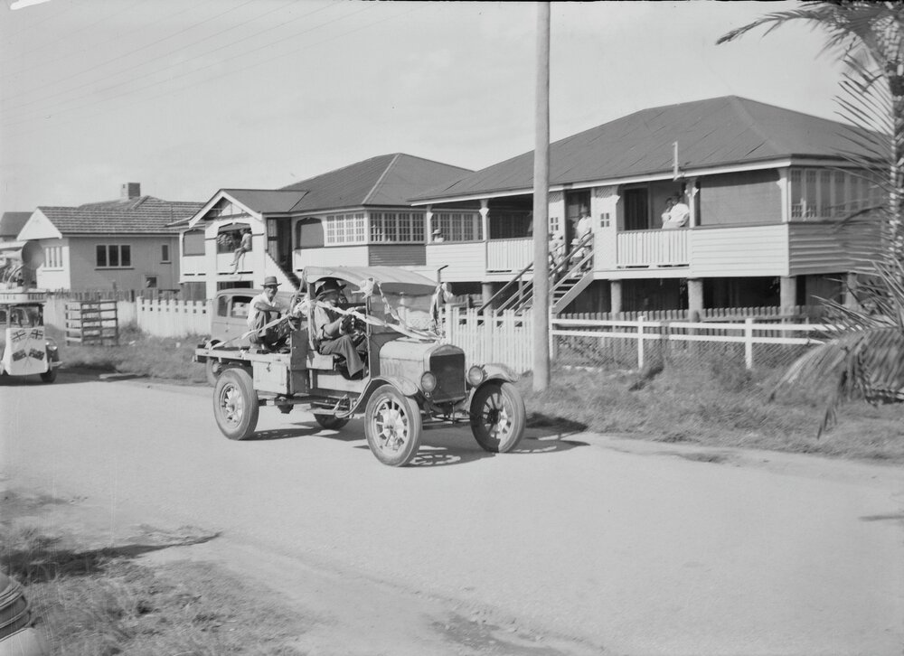 Participants, Coronation Day Parade, Gooloi Street, June 1953