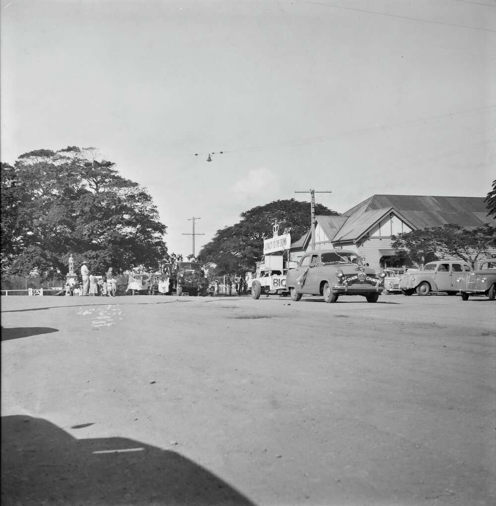 Participants, Coronation Day Parade, Gooloi Street, June 1953