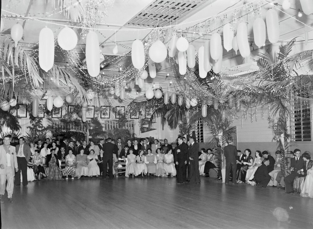 Participants, Buffalos  Ball, RSL Memorial Hall and School of Arts, Tewantin, 1954