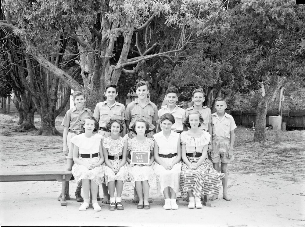 Class Photo, Grade 7, Tewantin State School, Tewantin, 1953