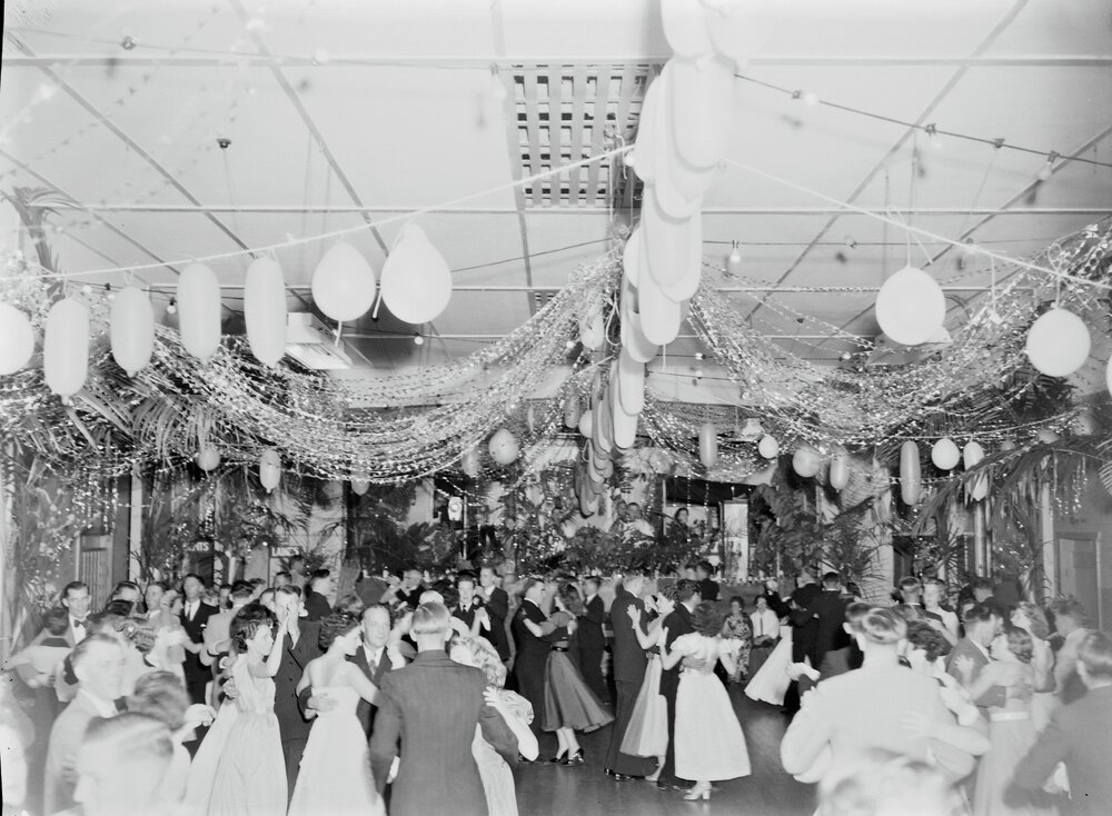 Dancers, Buffalos Ball, RSL Memorial Hall and School of Arts, Tewantin, 1954