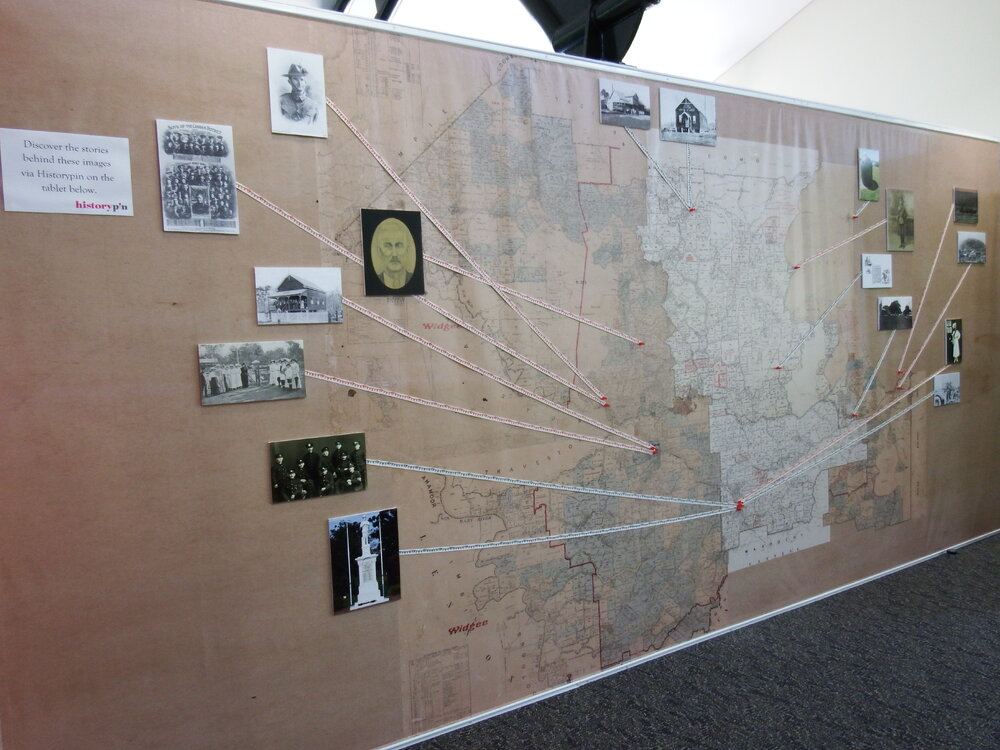Historypin discovery map, Noosa's War Front Exhibition, Noosaville Library, Noosaville, 20 November 2015