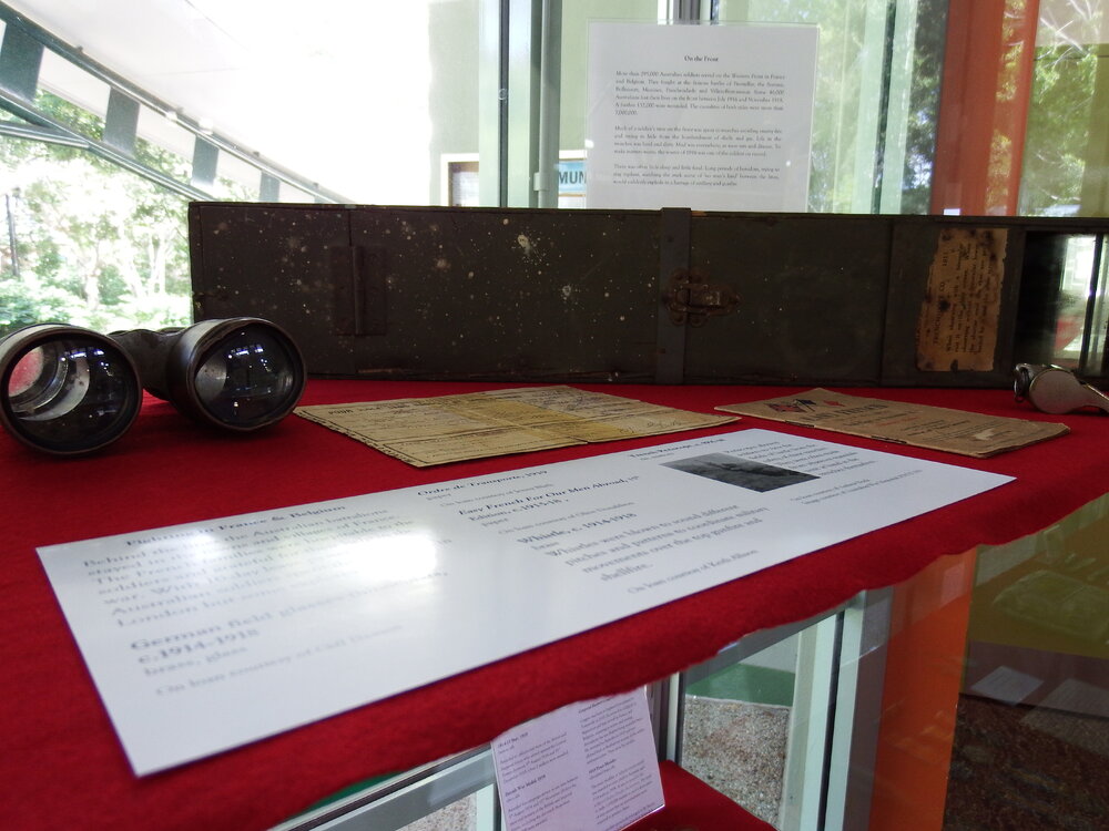 Exhibit, Noosa's War Front Exhibition, Noosaville Library, Noosaville, 20 November 2015