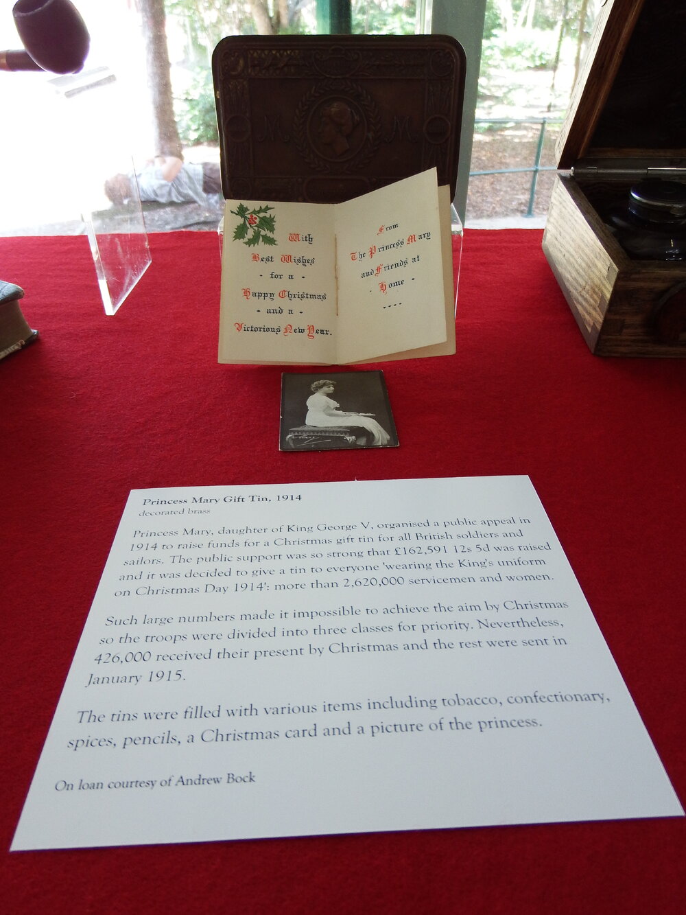 Princess Mary exhibit, Noosa's War Front Exhibition, Noosaville Library, Noosaville, 20 November 2015