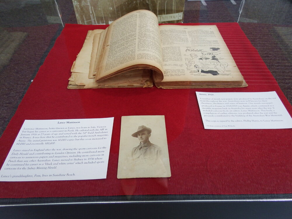 Exhibit, Noosa's War Front Exhibition, Noosaville Library, Noosaville, 20 November 2015
