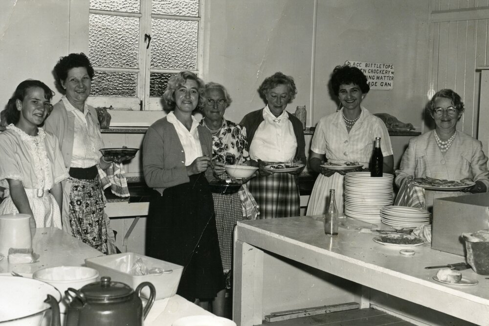 Volunteer group, QATB Committee, Pomona, ca 1950s