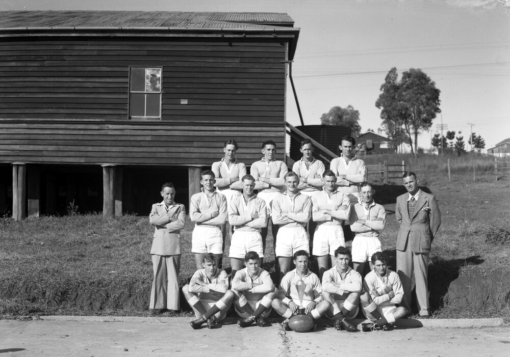 Team photo, Pomona Football Club, Pomona, 13 June 1953