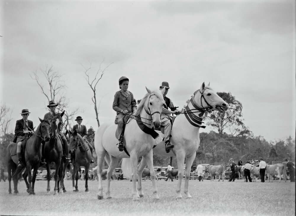 Champions parade, Noosa Show, Pomona Showgrounds, Pomona, 1948