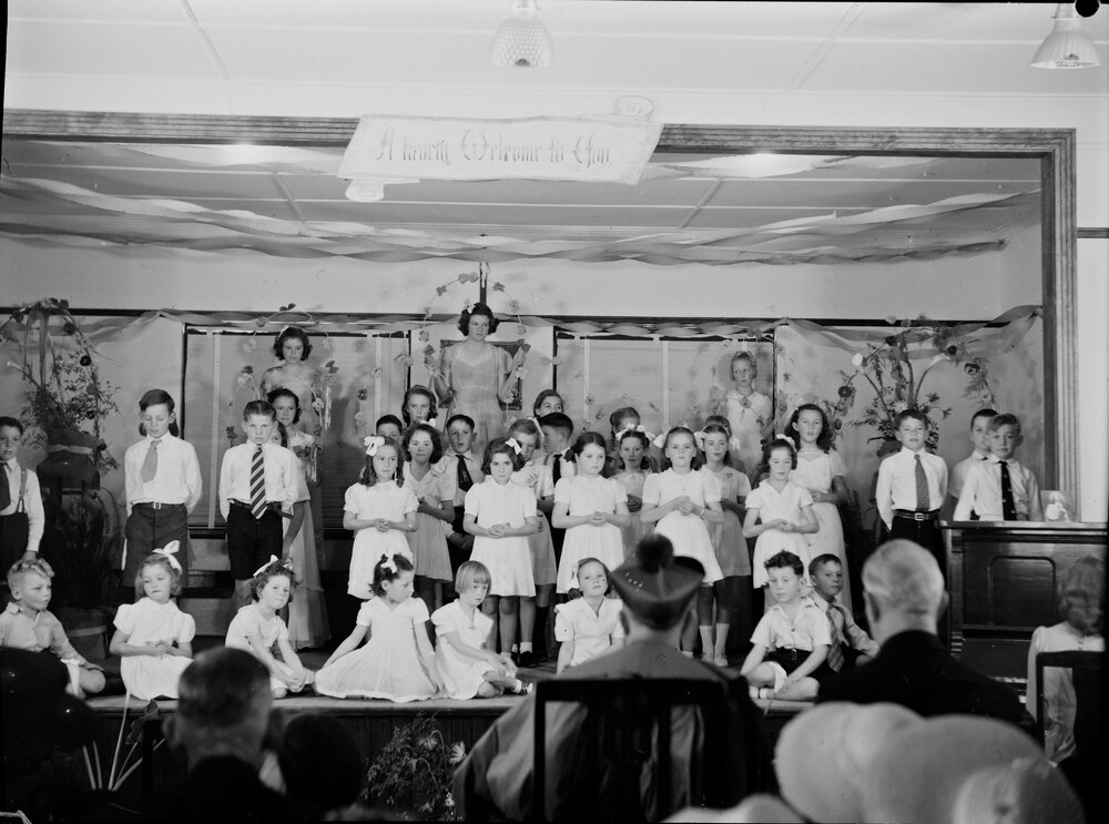 Student presentation,  Rev. Dr. Edward J. Doody, St Patrick's Convent, Pomona, April 1948