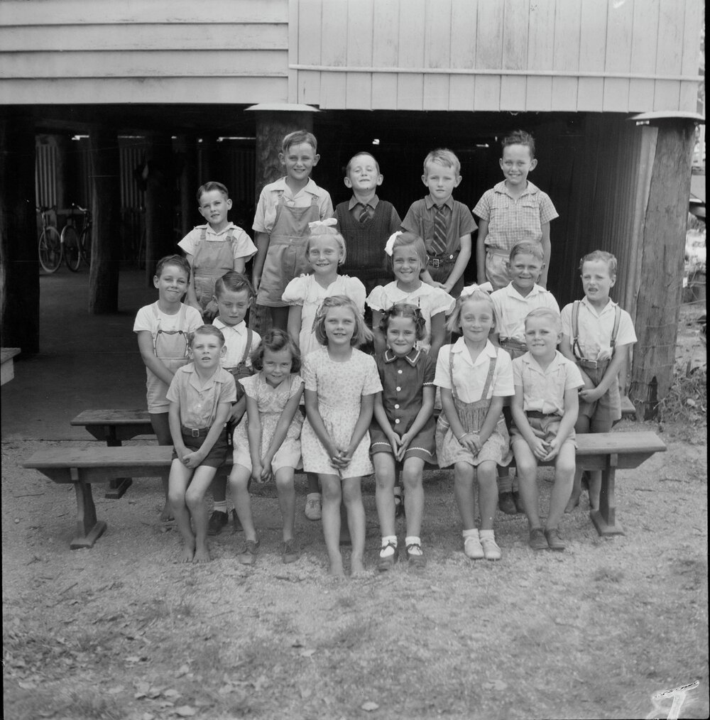 Class photo, Federal State School, Federal, 1951