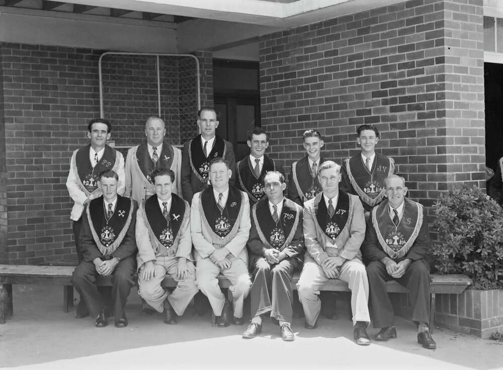 Office Bearers, Hibernian Society, St Patrick's School, Pomona, 1952