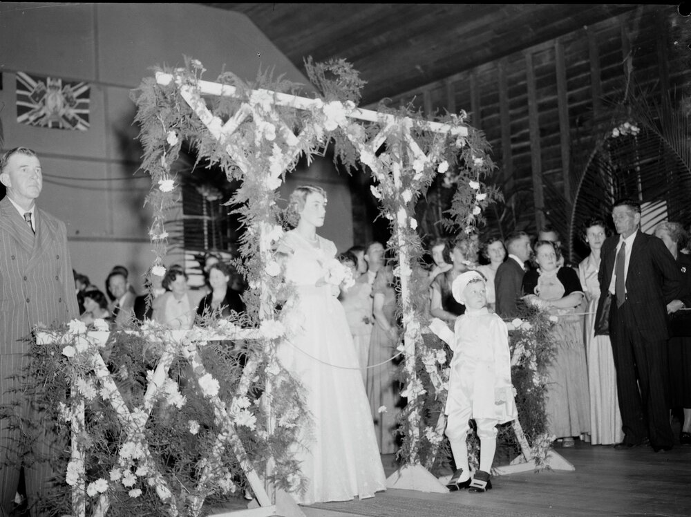 Debs presentation, Debutante Ball, Pomona, 1954