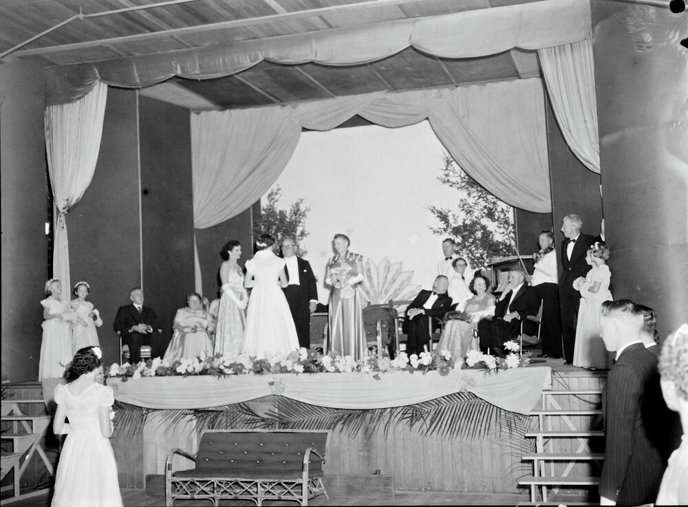 Presentation, Debutante Ball, Majestic Theatre, Pomona, 1954