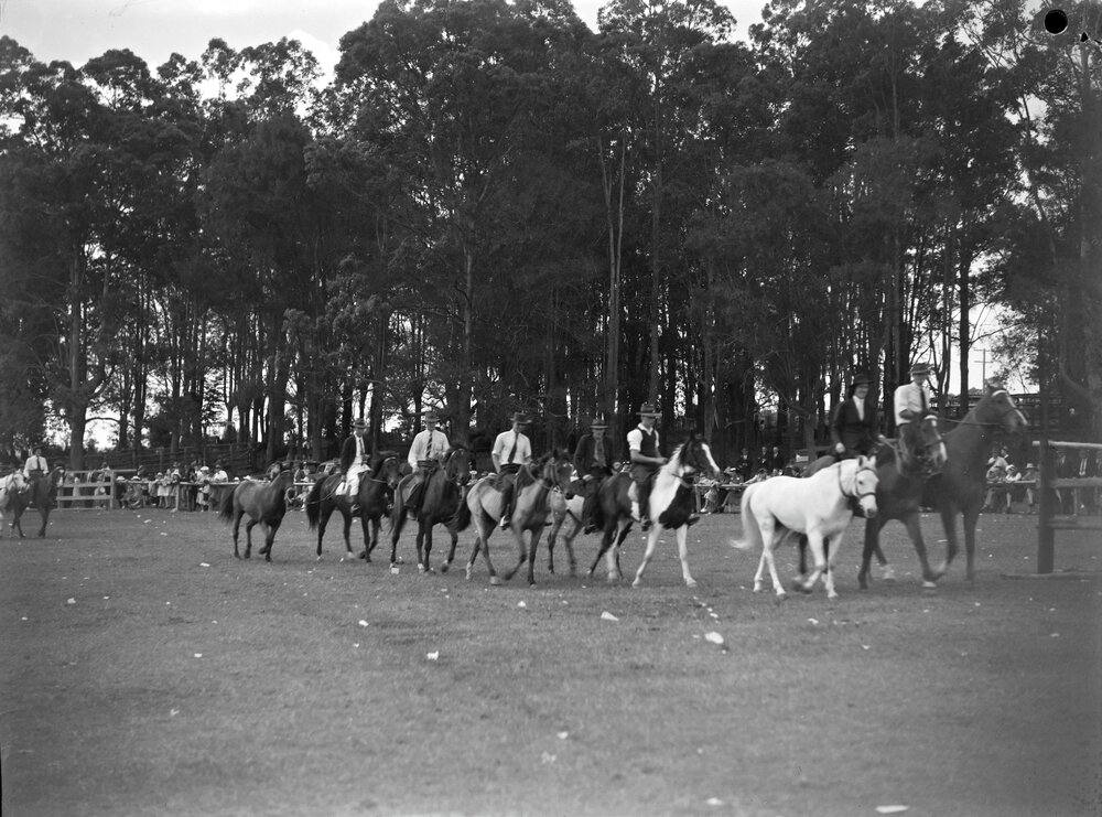 Equestrian Parade, Noosa Show, Pomona Showgrounds, Pomona, 1947