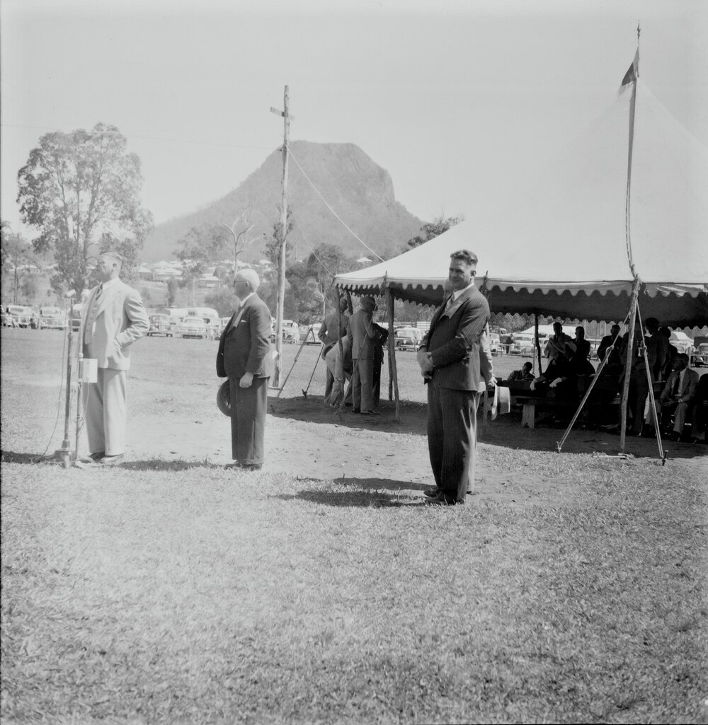 Officials, Noosa Show, Pomona Showgrounds, Pomona, 1952