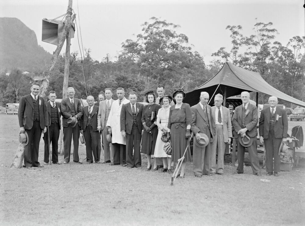 Officials, Noosa Show, Pomona Showgrounds, Pomona, 1949
