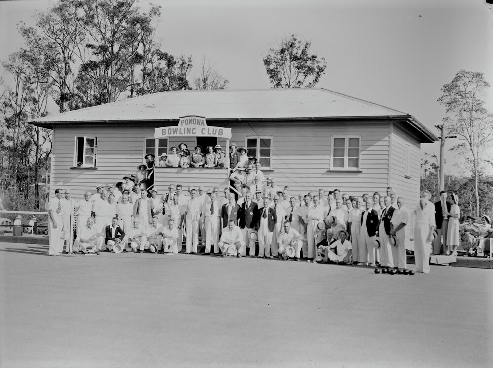 Timber Club House official opening, 4-6 School Road, Pomona, 18 November 1951