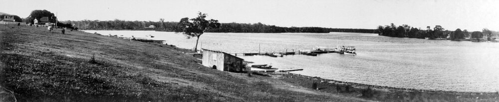 Tait's Jetty, Noosa River, Tewantin, ca 1931