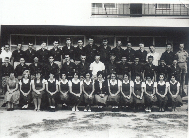 Class photo, Grade Form 6, Cooroy State High School, Cooroy, 1962