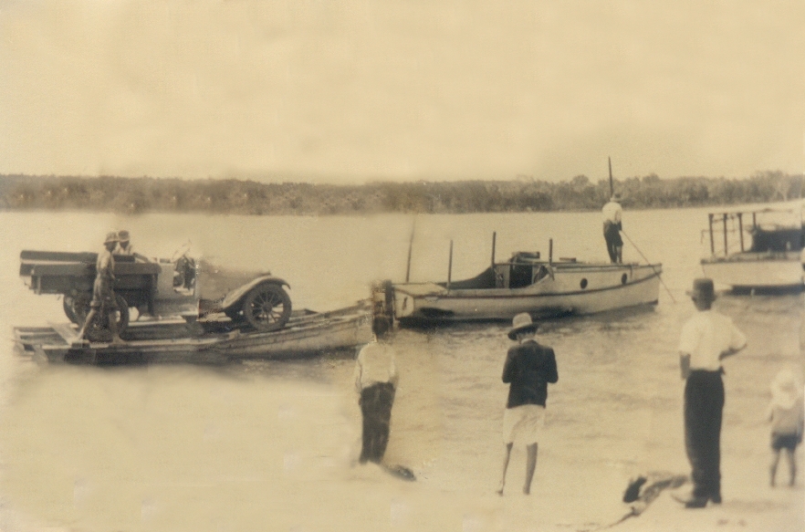 Early ferry, 'Miss Eumundi'  and 'The Shiela,' Noosa River, Noosaville