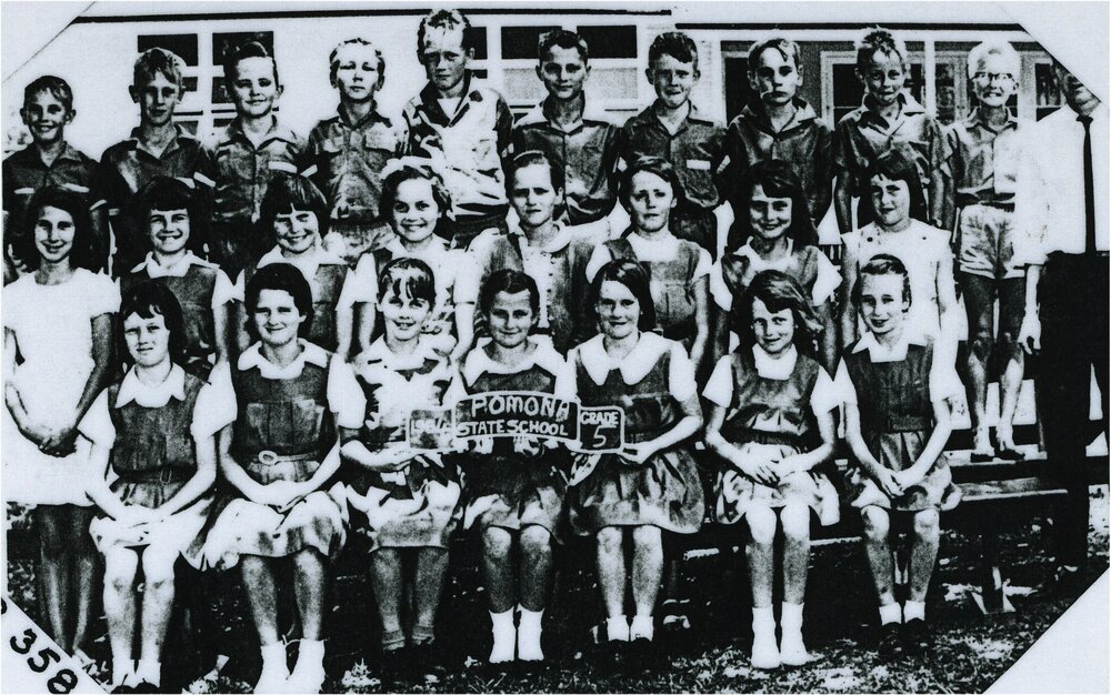 Class photo, Grade 5, Pomona&nbsp;State &nbsp;School,&nbsp;Pomona, 1964