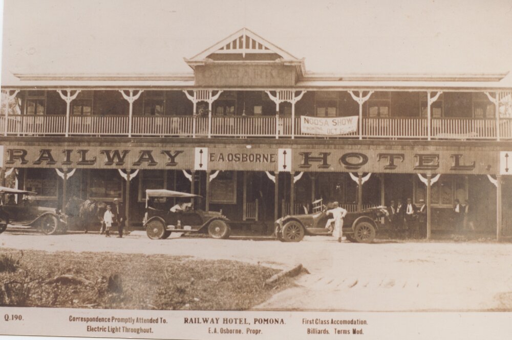 Railway Hotel, Factory Street, Pomona, ca 1930s