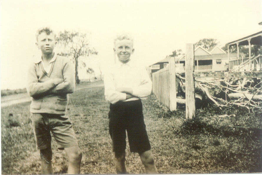 Cousins, Ben and Ken Nielson, Gympie Terrace, Noosaville, 1930