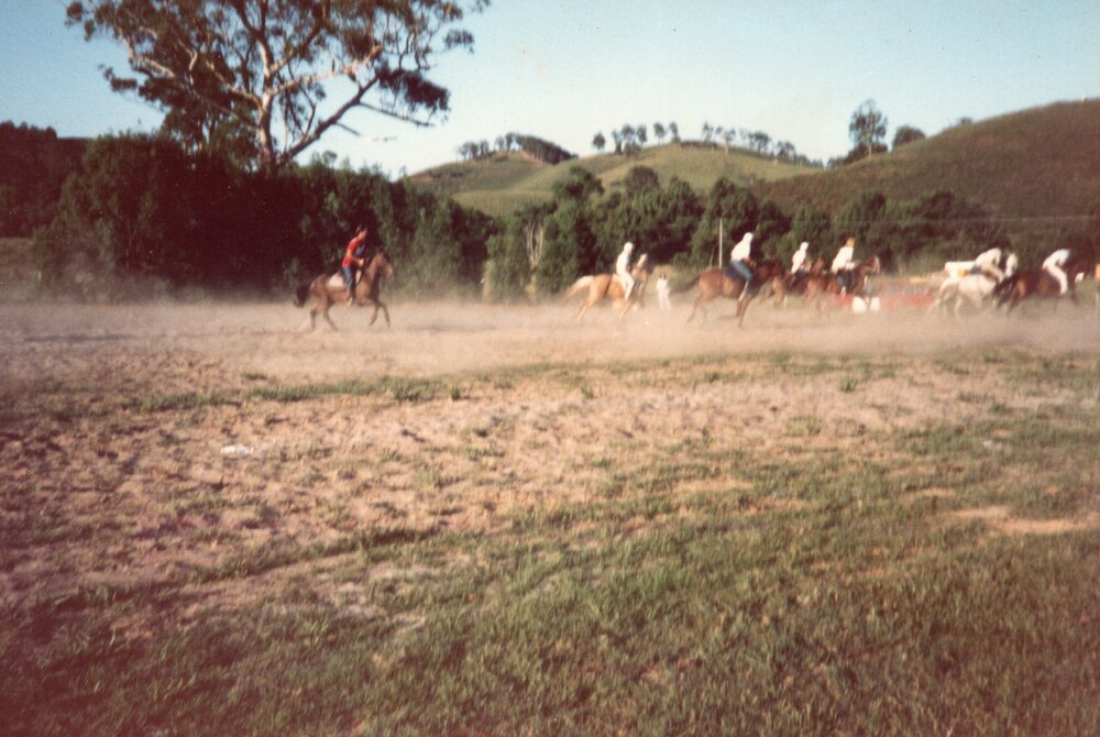 Start, Great Kin Kin Horse Race, Kin Kin, ca mid-late 1980s