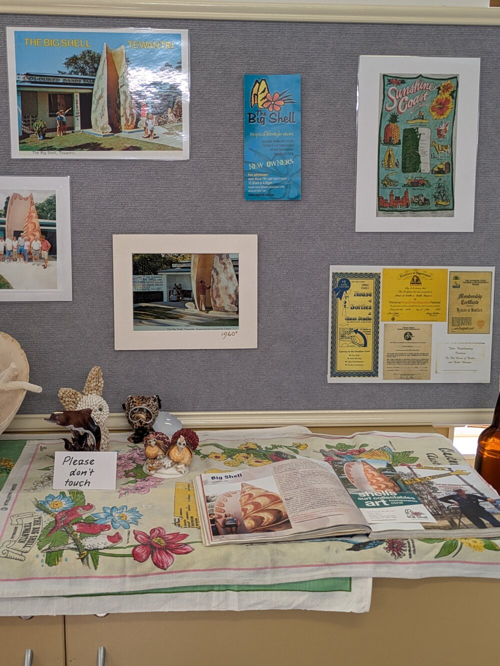 'The Big Shell' display, 'Celebrating Parkyn's Hut 25th Anniversary,' Tewantin, 13 June 2026