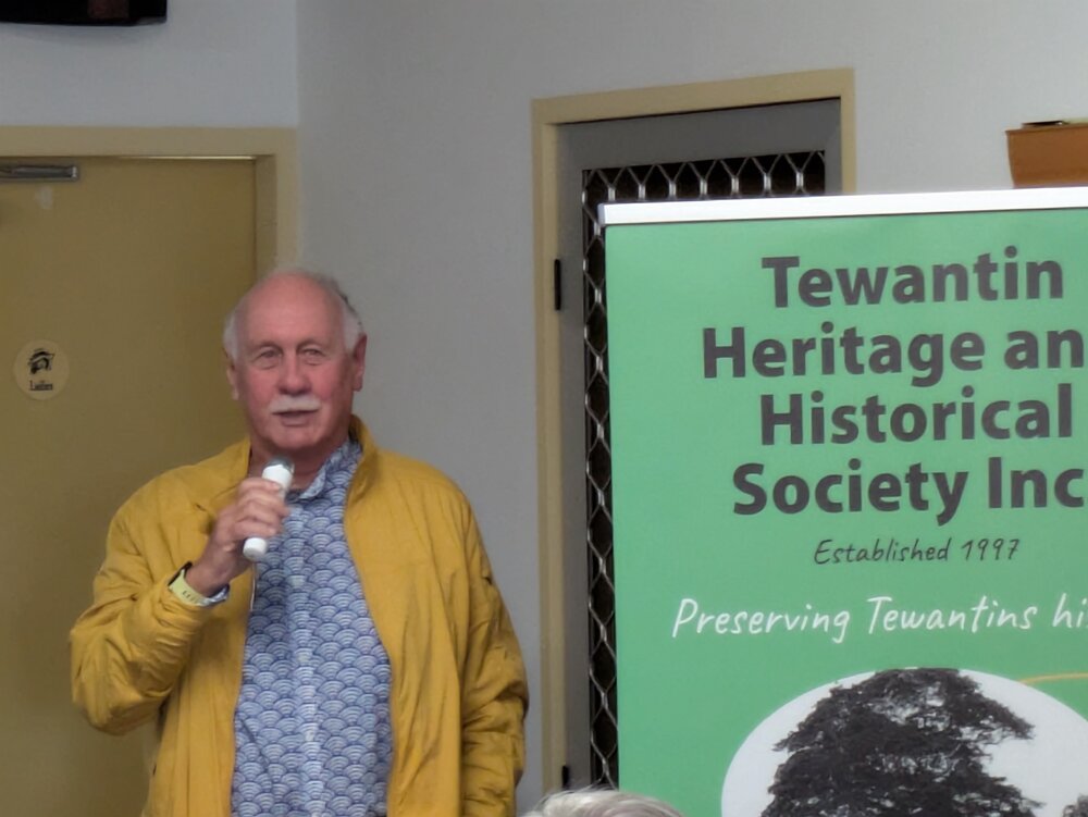 Guest speaker, John Parkyn, 'Celebrating Parkyn's Hut 25th Anniversary,' Tewantin, 13 June 2026