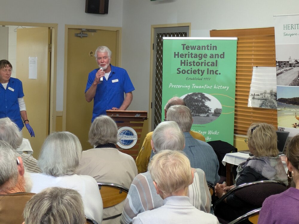 Bruce Cuttle, Tewantin Heritage &amp; Historical Society Inc., 'Celebrating Parkyn's Hut 25th Anniversary,' Tewantin, 13 June 2026