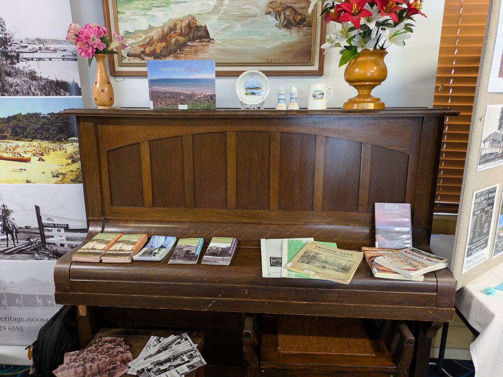Heritage Noosa display, 'Celebrating Parkyn's Hut 25th Anniversary,' Tewantin, 13 June 2026
