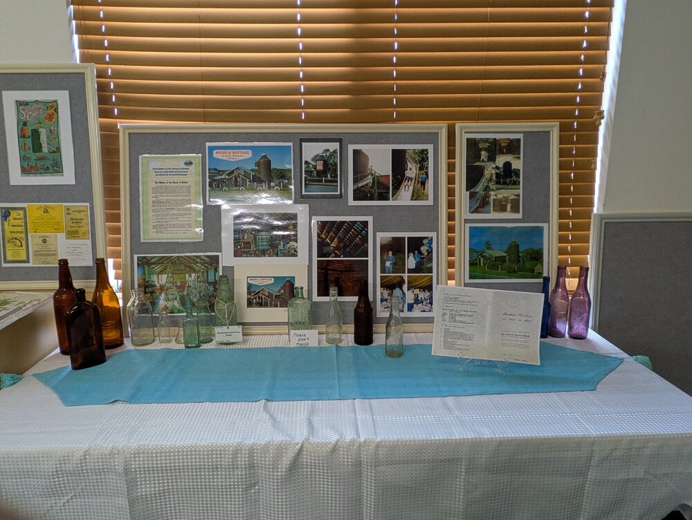 'House of Bottles' display, 'Celebrating Parkyn's Hut 25th Anniversary,' Tewantin, 13 June 2026