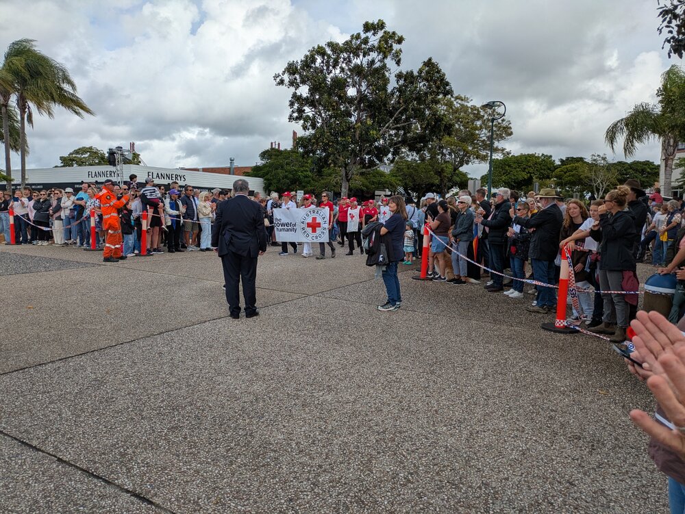 Parade participants, ANZAC Day parade, Tewantin, 25 April 2026