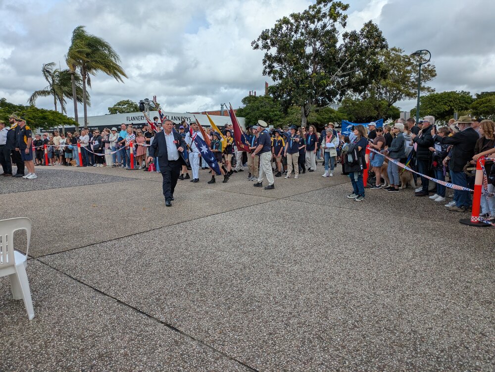 Parade participants, ANZAC Day parade, Tewantin, 25 April 2026