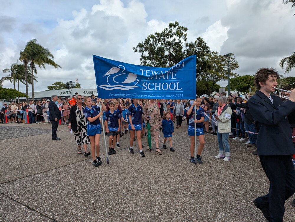 Tewantin State School representatives, ANZAC Day parade, Tewantin, 25 April 2026