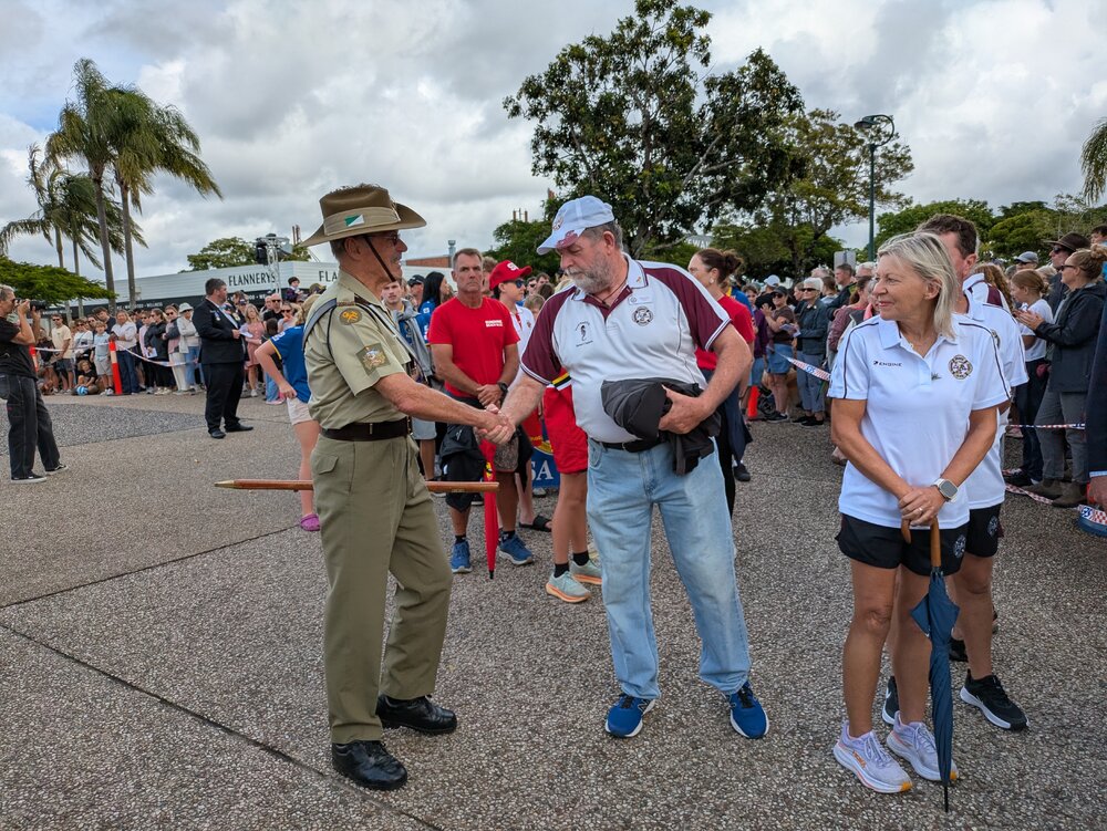 Parade participants, ANZAC Day parade, Tewantin, 25 April 2026