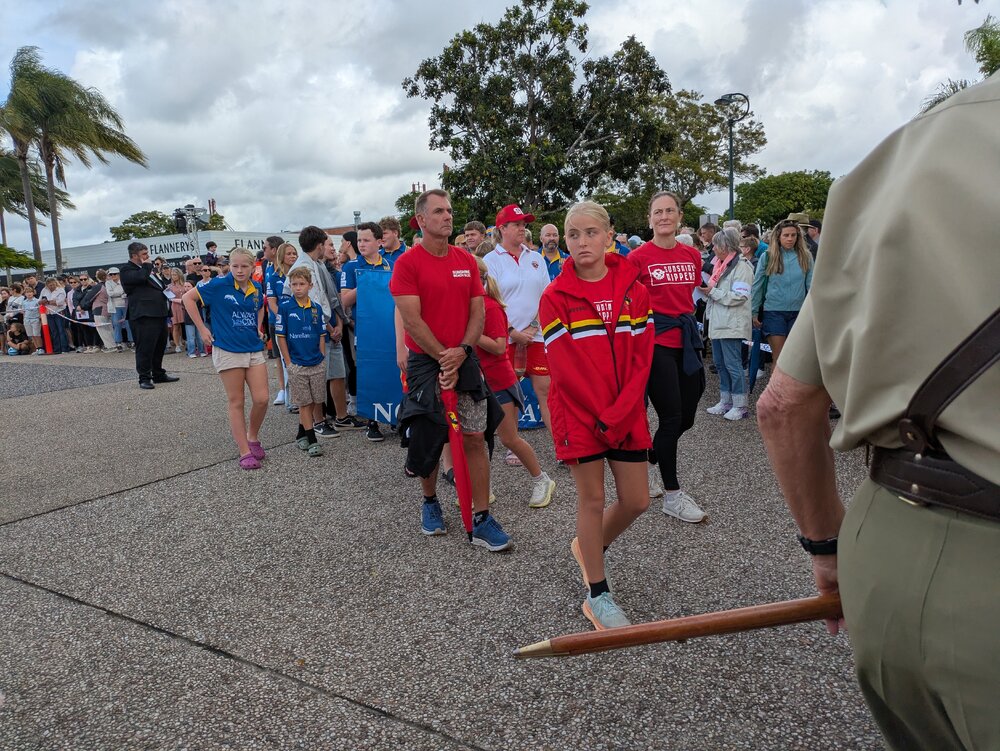 Parade participants, ANZAC Day parade, Tewantin, 25 April 2026