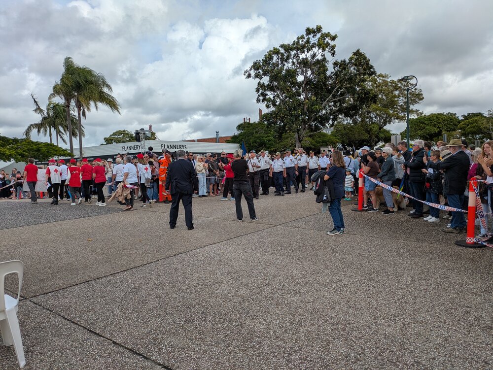Parade participants, ANZAC Day parade, Tewantin, 25 April 2026