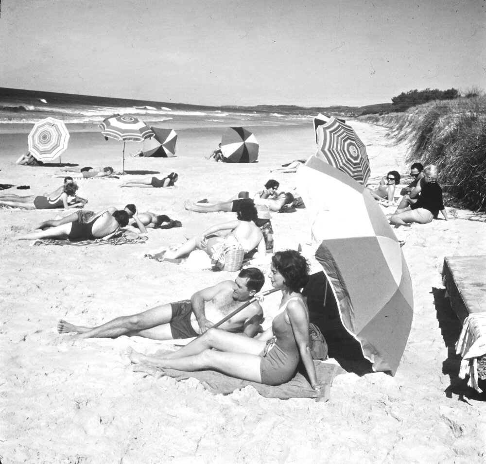 Beachgoers, Peregian Beach, 1964