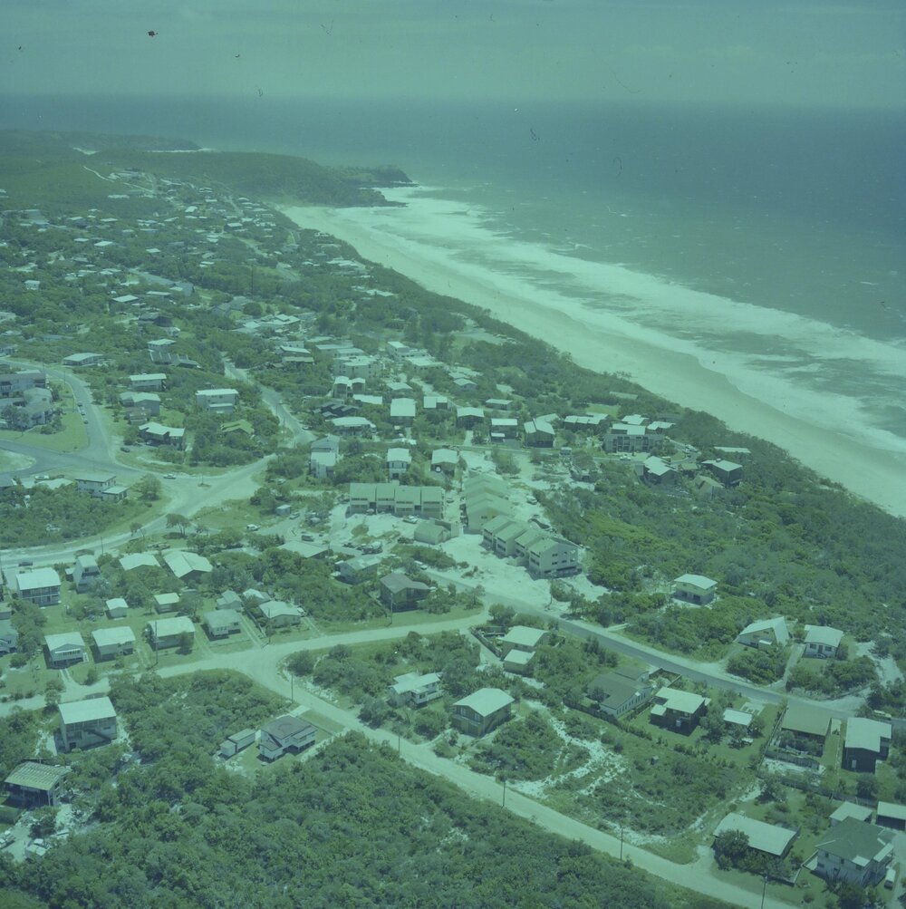 Aerial view, Sunshine Beach, 1982