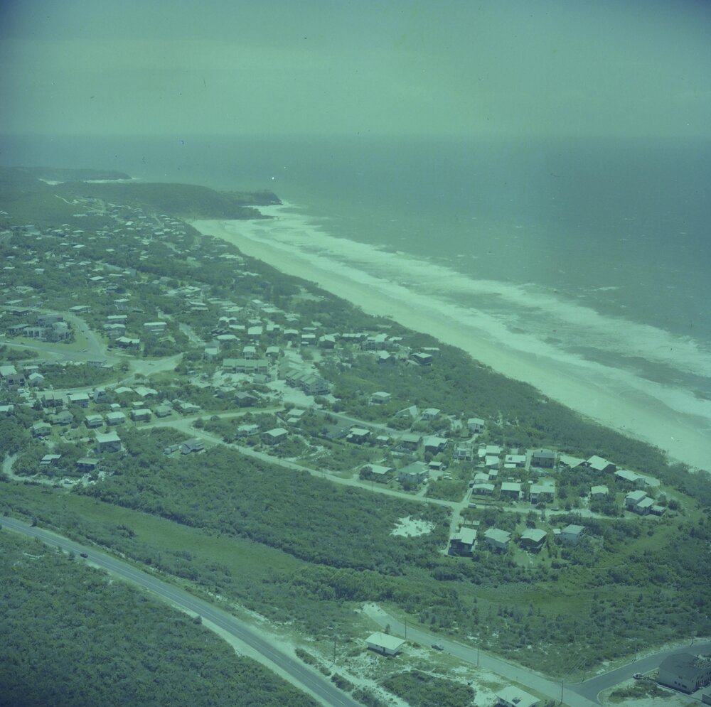 Aerial view, Sunshine Beach, 1982