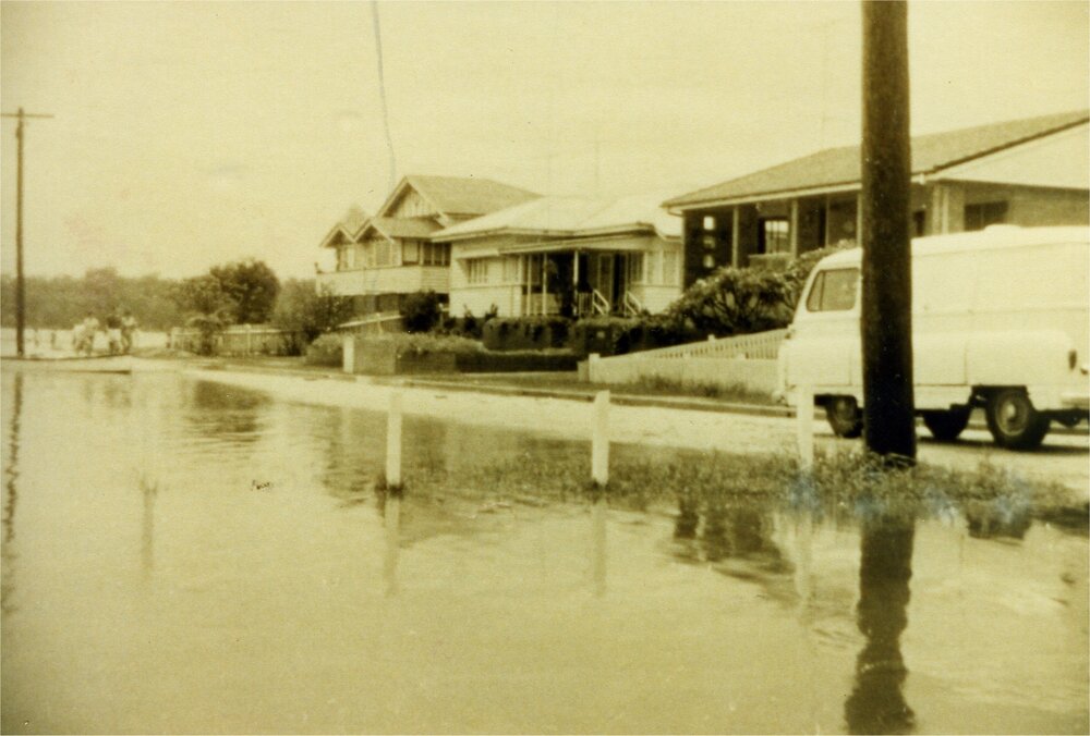 Flooding, Lake Street, Tewantin, 1967